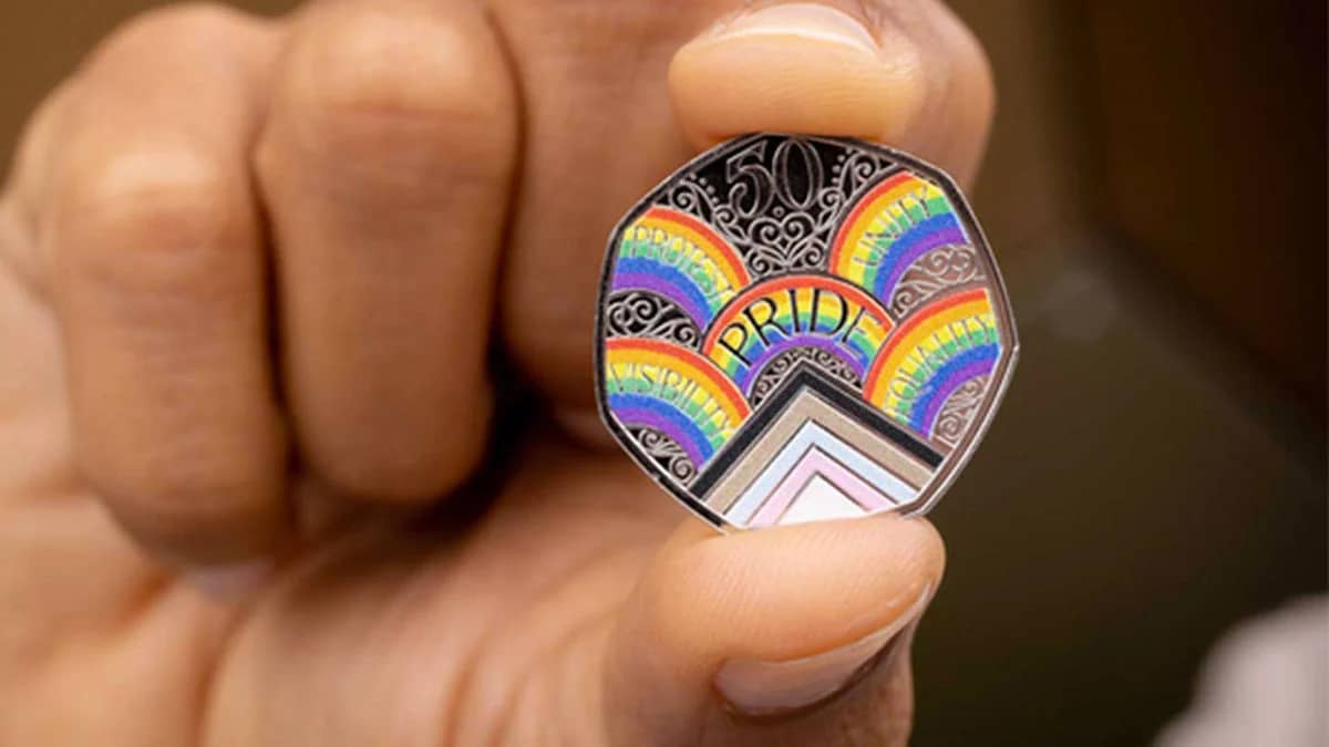 The Royal Mint marks 50 years of Pride UK with first LGBTQ+ coin