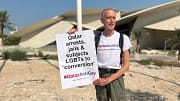 Peter Tatchell arrested Qatar