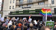 Sultan of Brunei’s hotel besieged in protest at gay death penalty