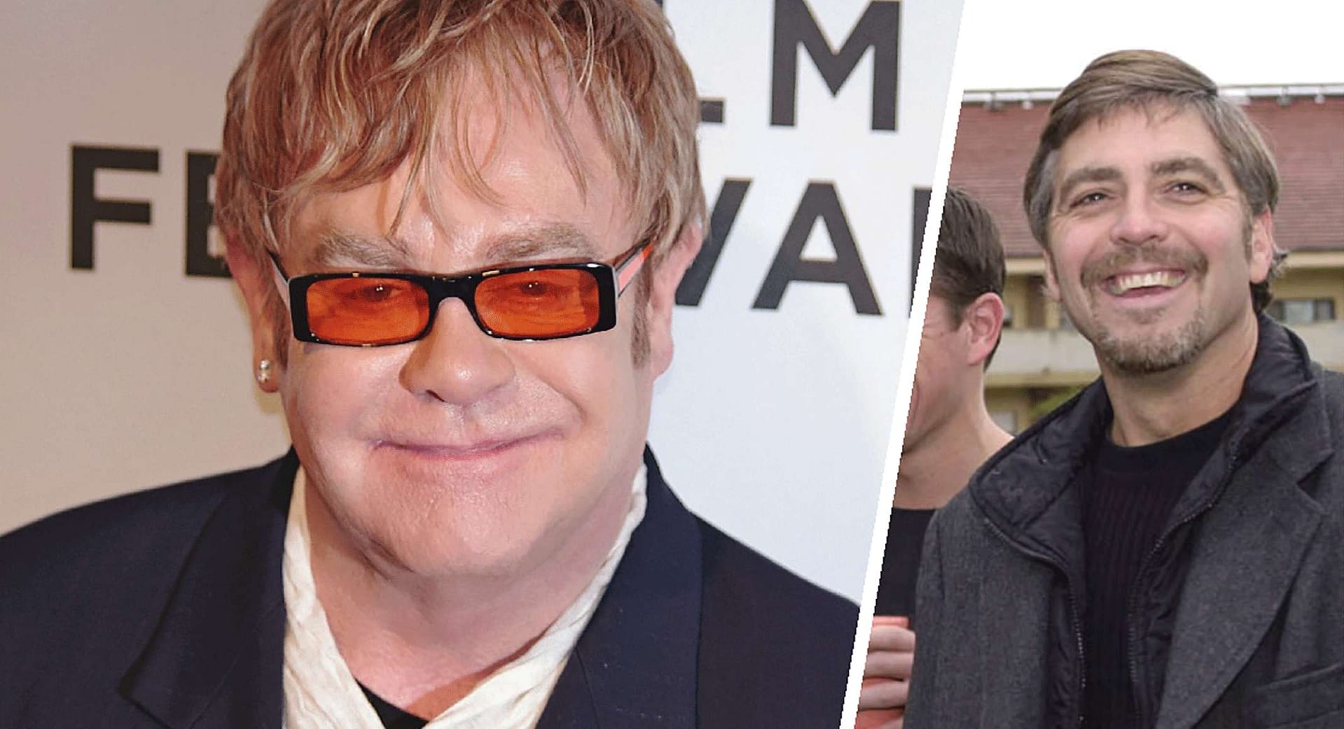 Elton John & George Clooney