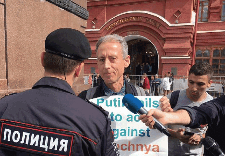 Peter Tatchell in Russia 2018
